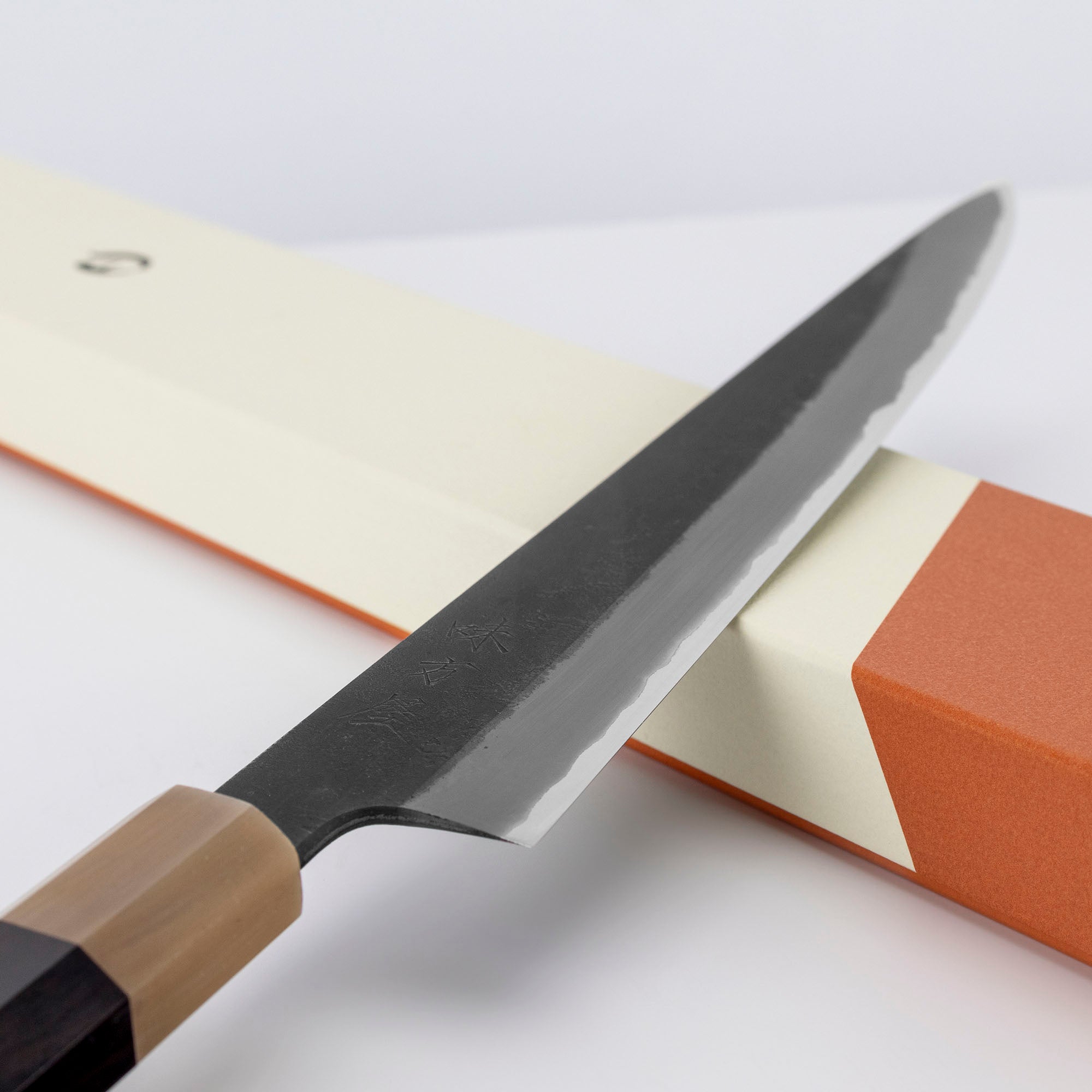 Plátkovací Nůž 24 cm Mutsumi Hinoura Kurouchi Shirogami