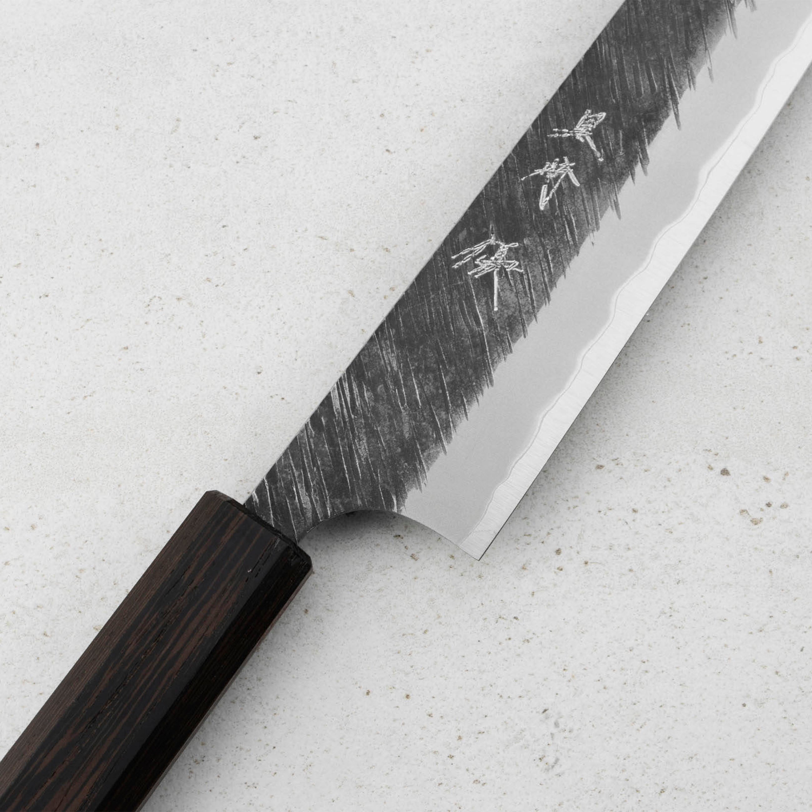 Plátkovací nůž 27 cm Yu Kurosaki Fujin MW Aogami Super/SS