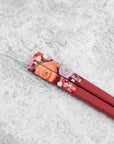 Japonské hůlky na sushi Kawai - Adesugata Red