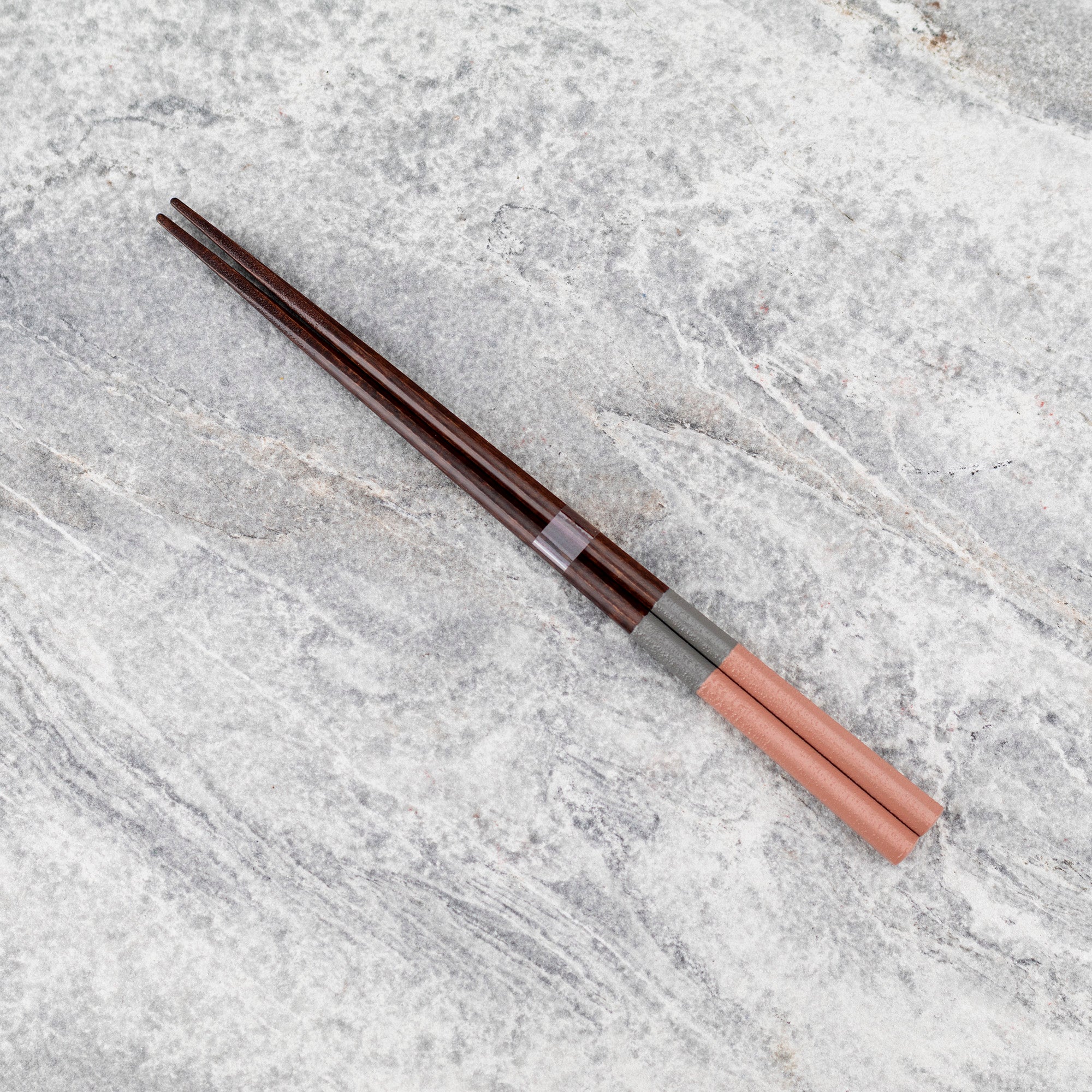 Japonské hůlky na sushi Kawai - Hachikaku Nuriwake Bicolor Pink