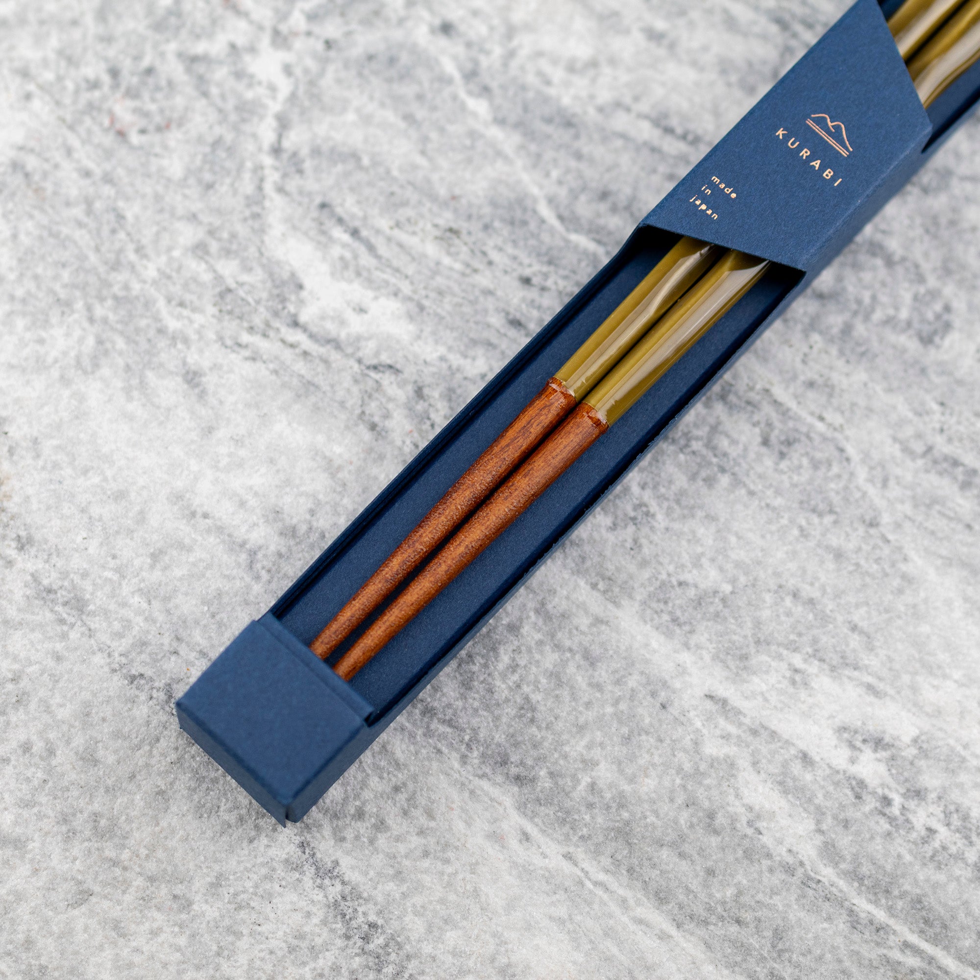 Japonské hůlky na sushi Kawai - Kurabi Green