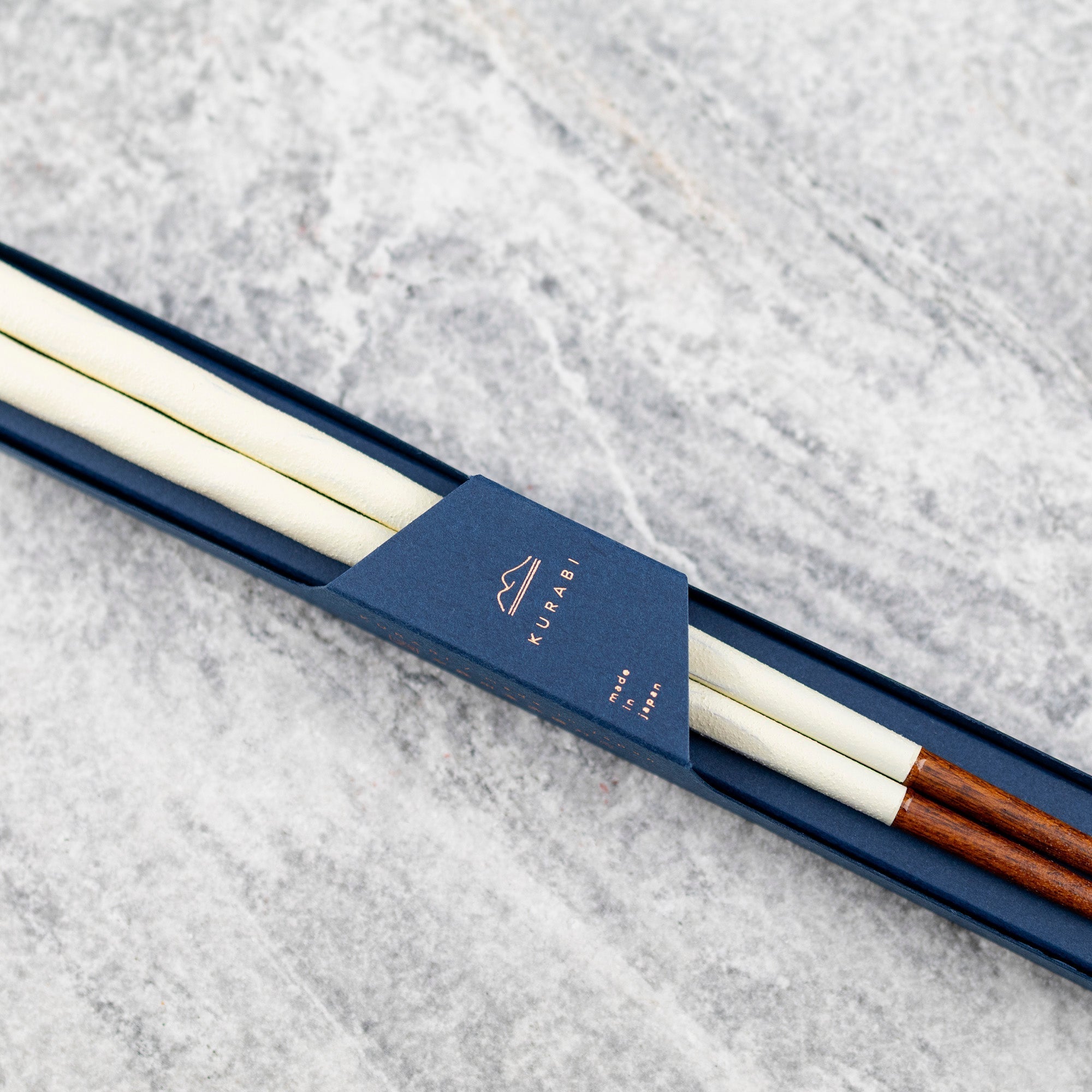 Japonské hůlky na sushi Kawai - Kurabi White