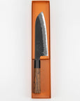 Nůž Santoku 18 cm Mutsumi Hinoura Nashiji Shirogami
