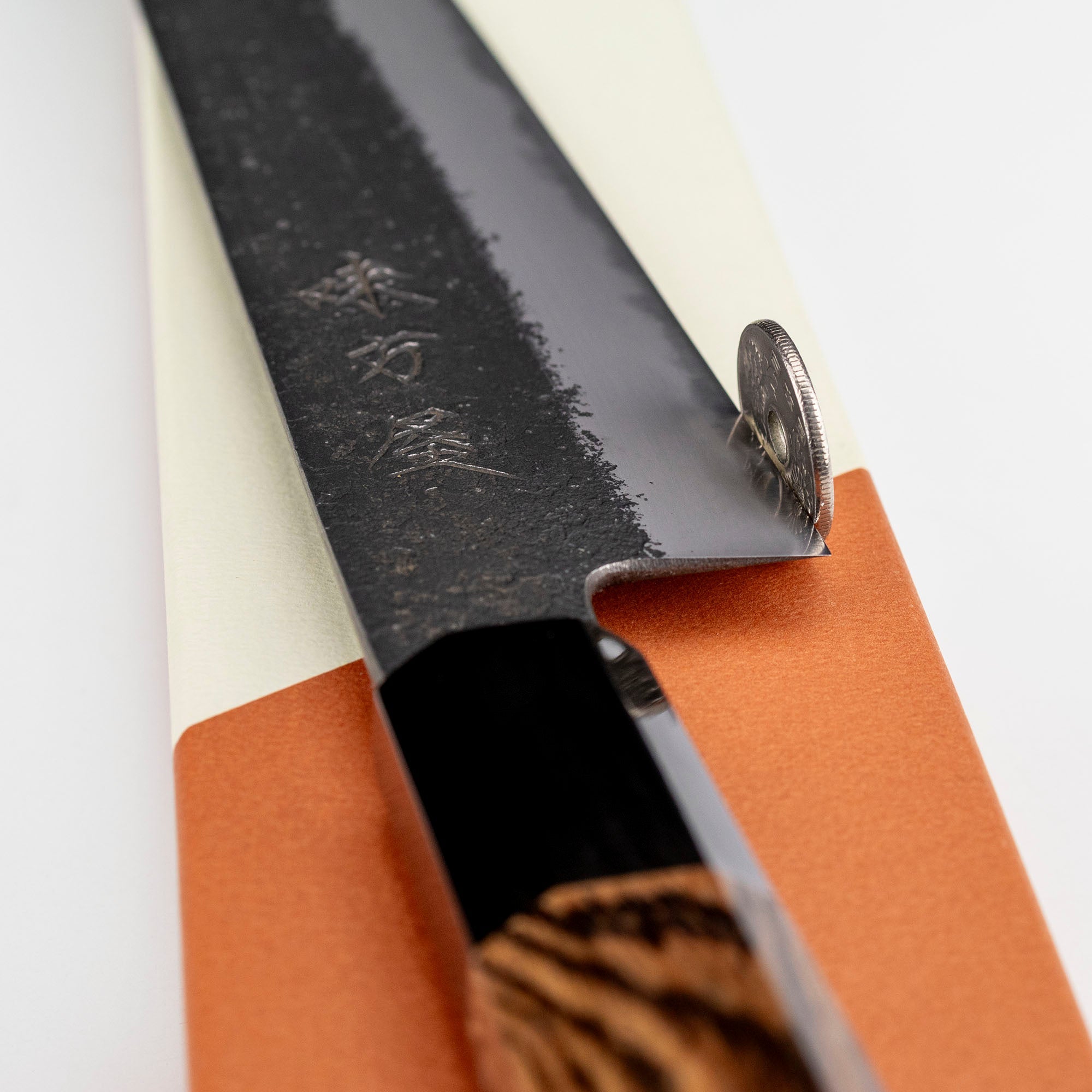 Nůž Sujihiki 27 cm Mutsumi Hinoura Nashiji Shirogami