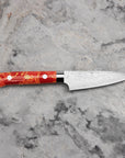 Loupací nůž 9 cm Takeshi Saji Red Turquise R2