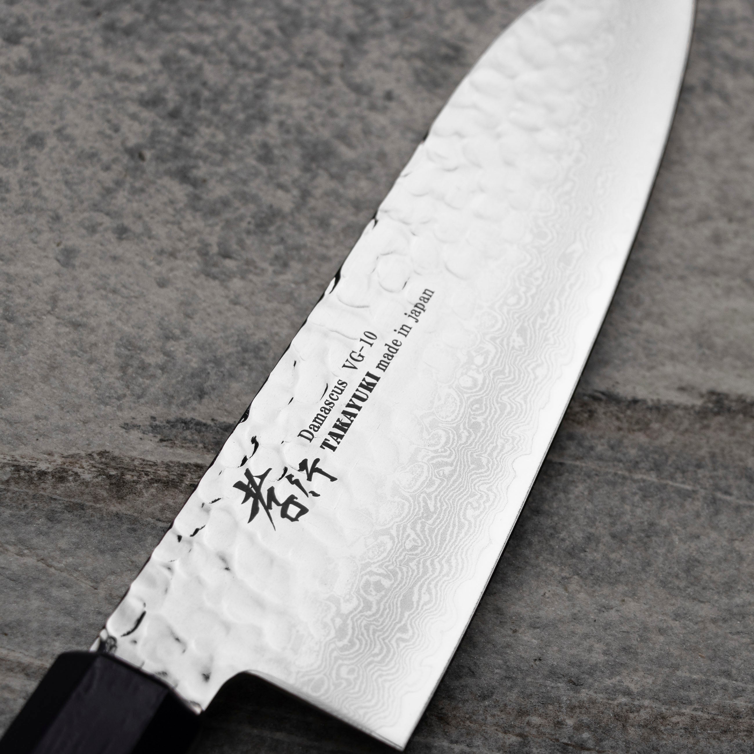 Nůž Santoku 17 cm Sakai Takayuki Nanairo VG-10 Blue