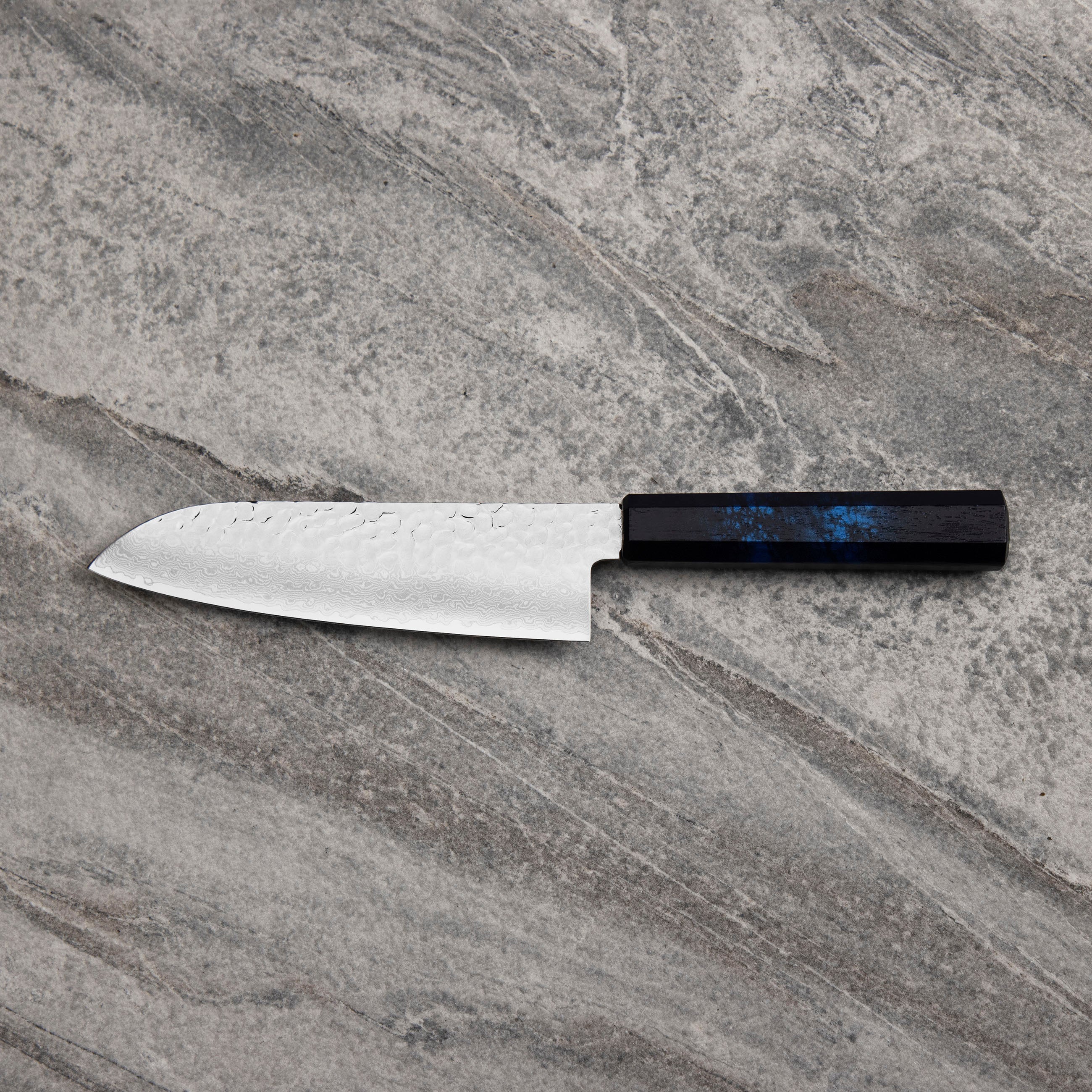 Nůž Santoku 17 cm Sakai Takayuki Nanairo VG-10 Blue