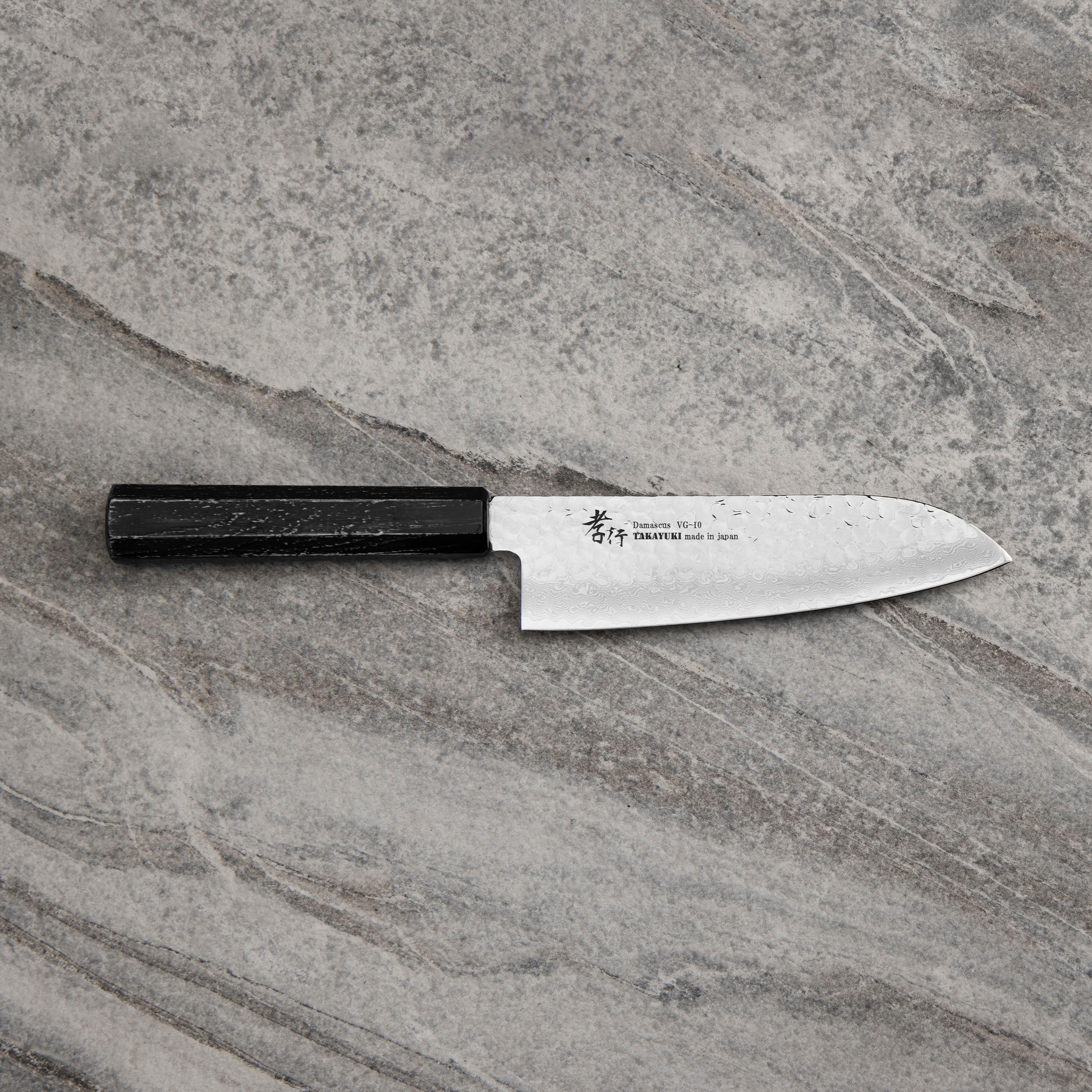 Nůž Santoku 17 cm Sakai Takayuki Nanairo VG-10 Ebony