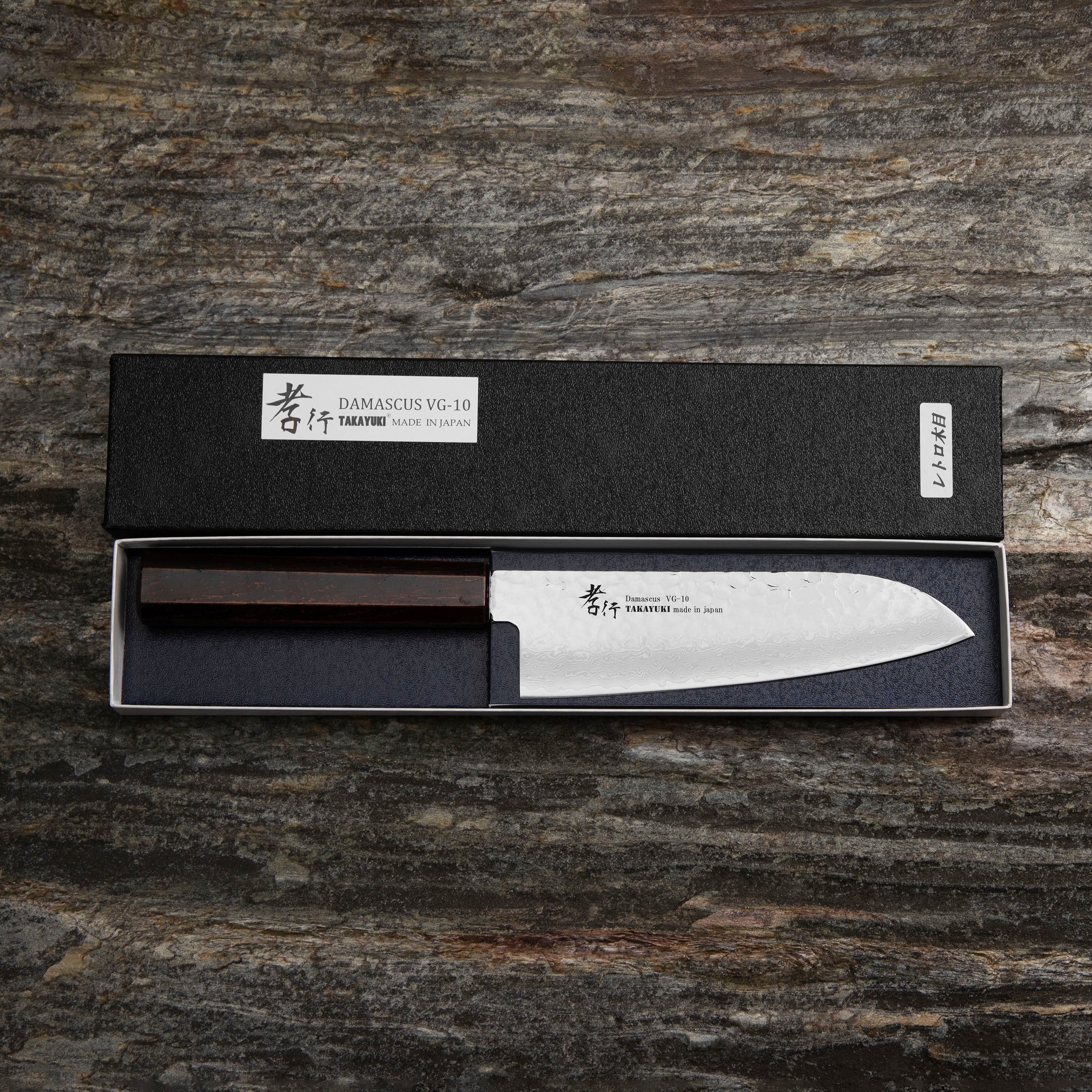 Nůž Santoku 17 cm Sakai Takayuki Nanairo VG-10 Retro