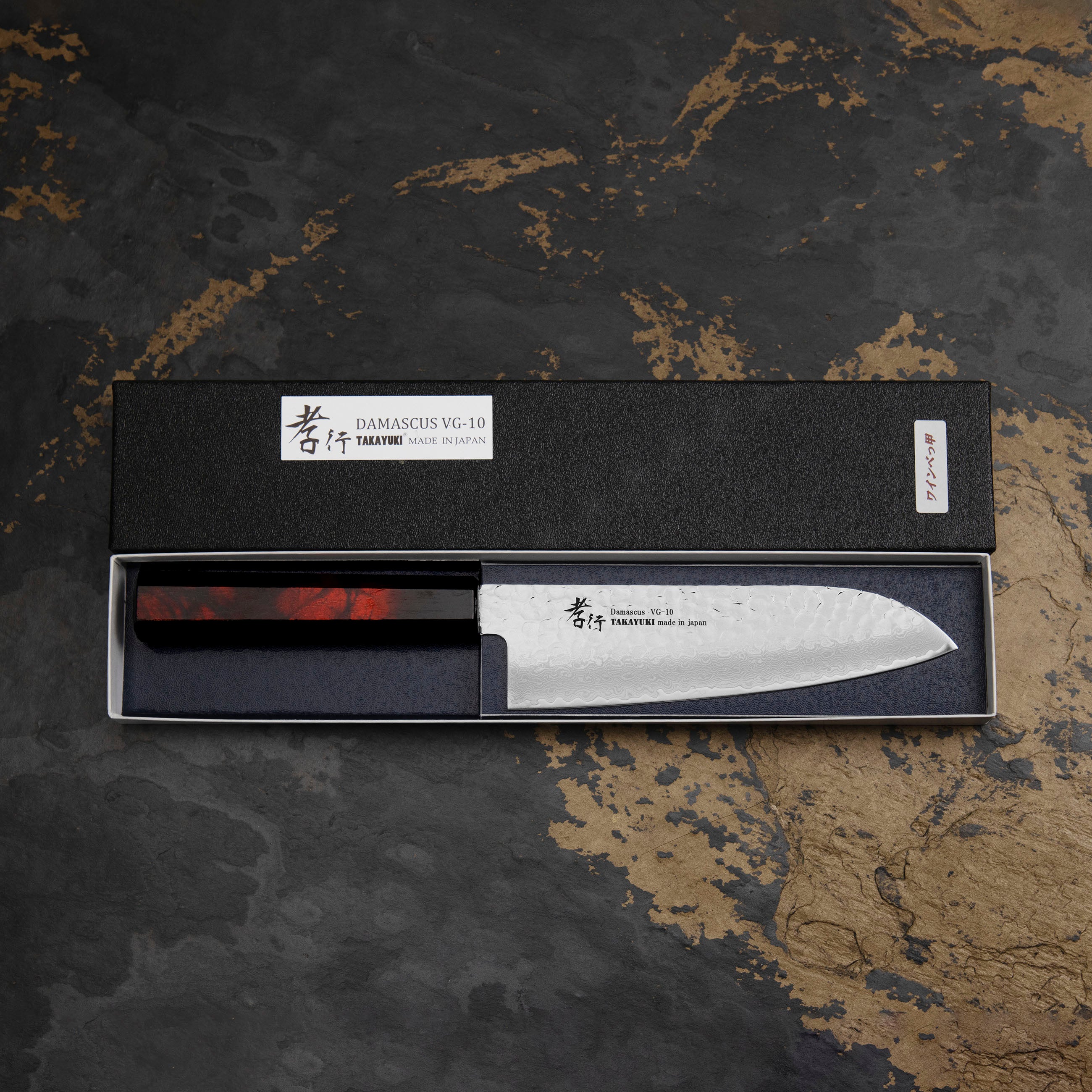 Nůž Santoku 17 cm Sakai Takayuki Nanairo VG-10 Wine