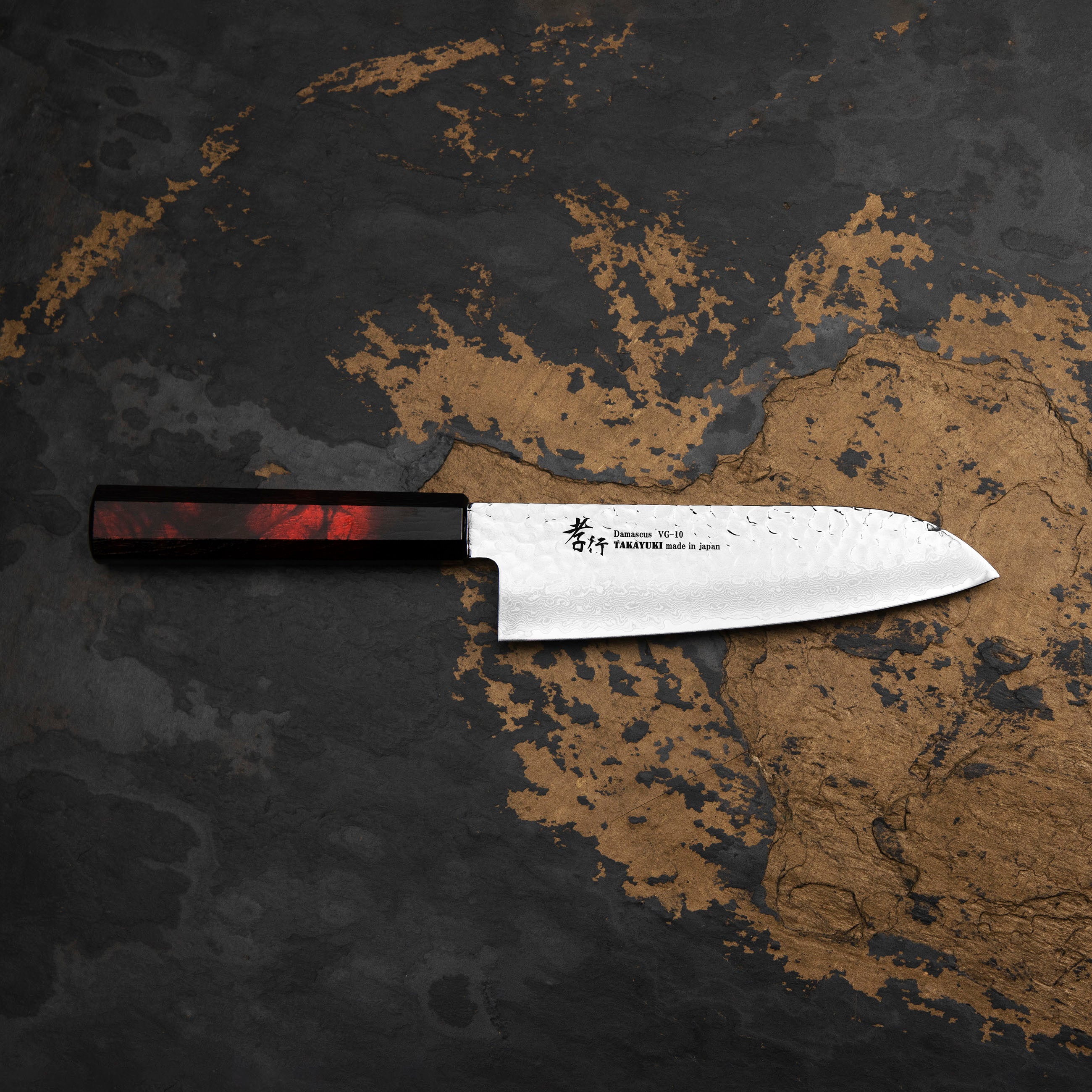 Nůž Santoku 17 cm Sakai Takayuki Nanairo VG-10 Wine