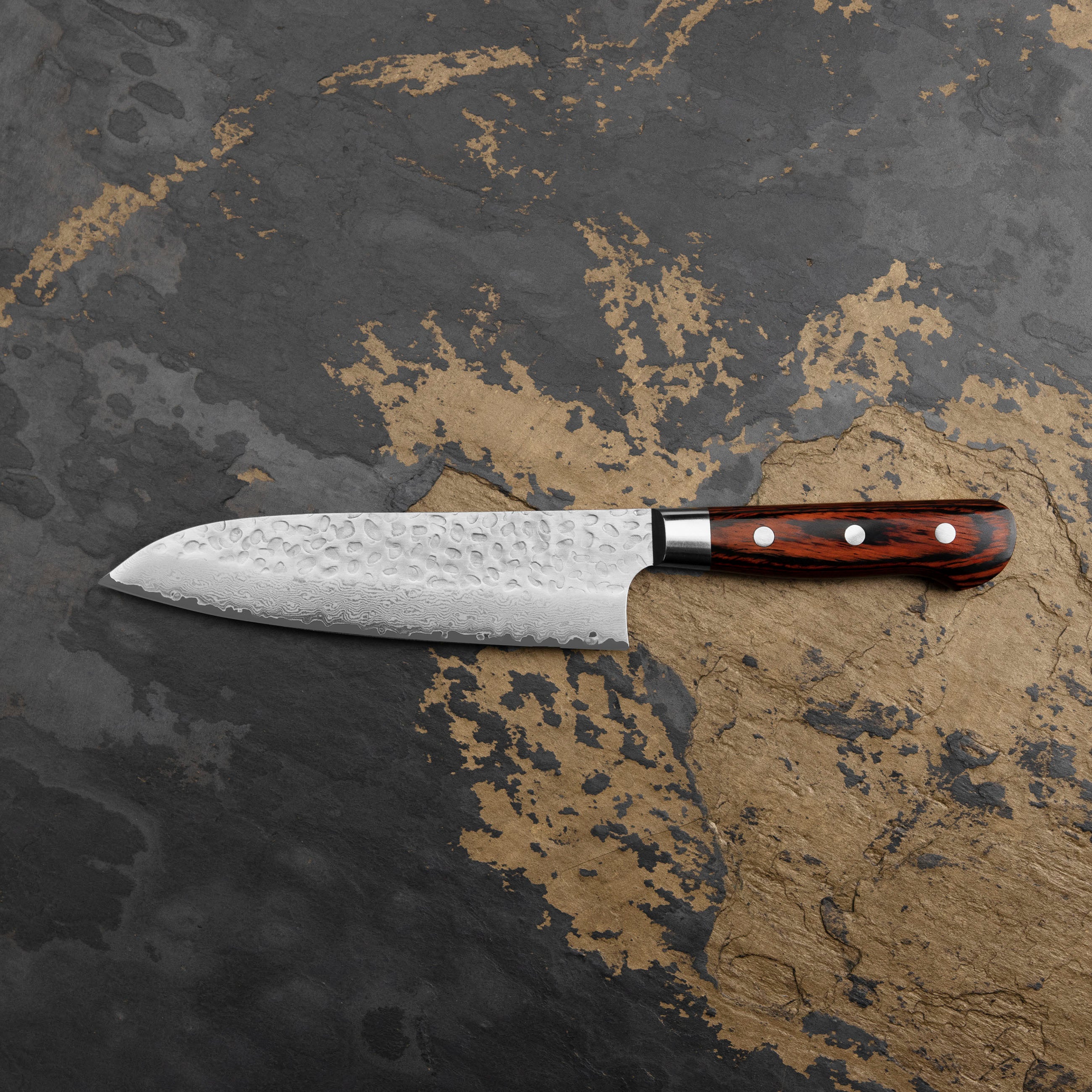 Nůž Santoku 18 cm Sakai Takayuki Hammered VG-10