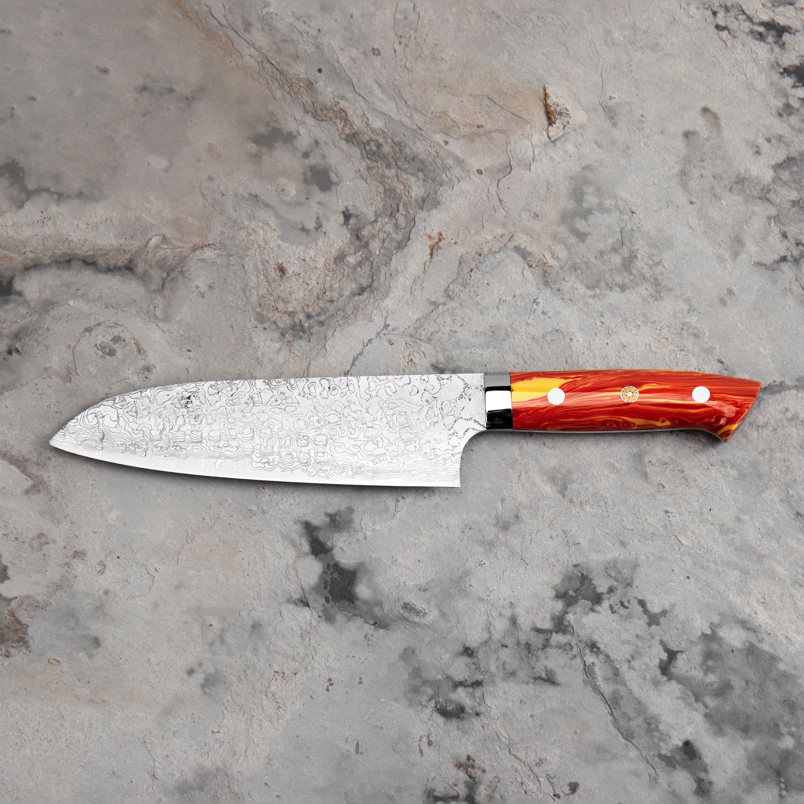 Nůž Santoku 18 cm Takeshi Saji Red Turquise R2