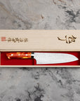 Nůž Santoku 18 cm Takeshi Saji Red Turquise R2