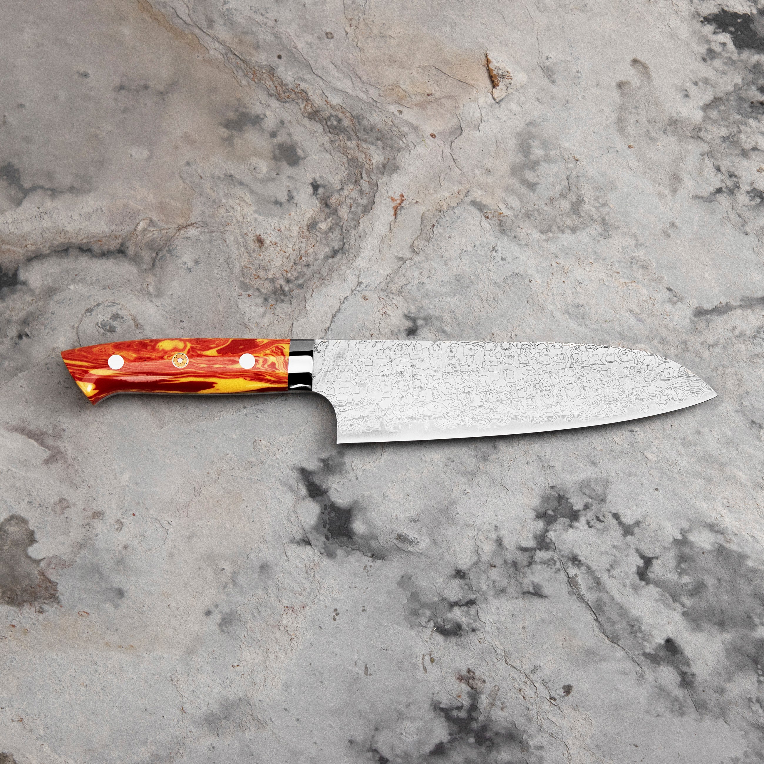 Nůž Santoku 18 cm Takeshi Saji Red Turquise R2