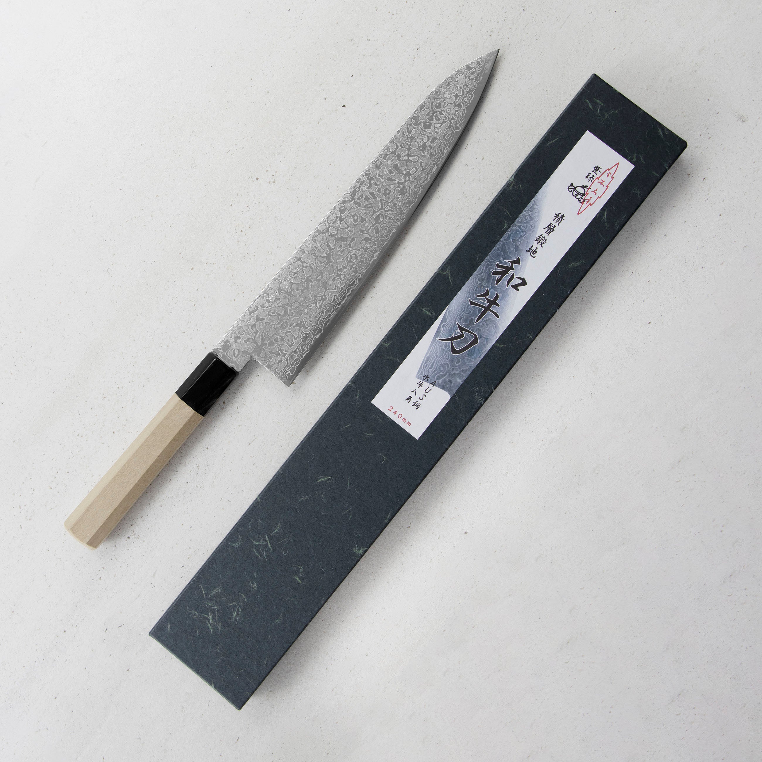 Nůž šéfkuchařský 21 cm Misuzu Hamono AUS10 Damascus